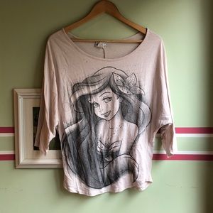 Disney Ariel Dolman Sleeve Tee